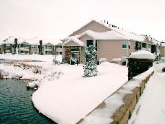 lake side snowdrift
