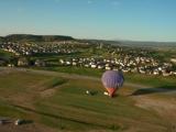 Floating over the city